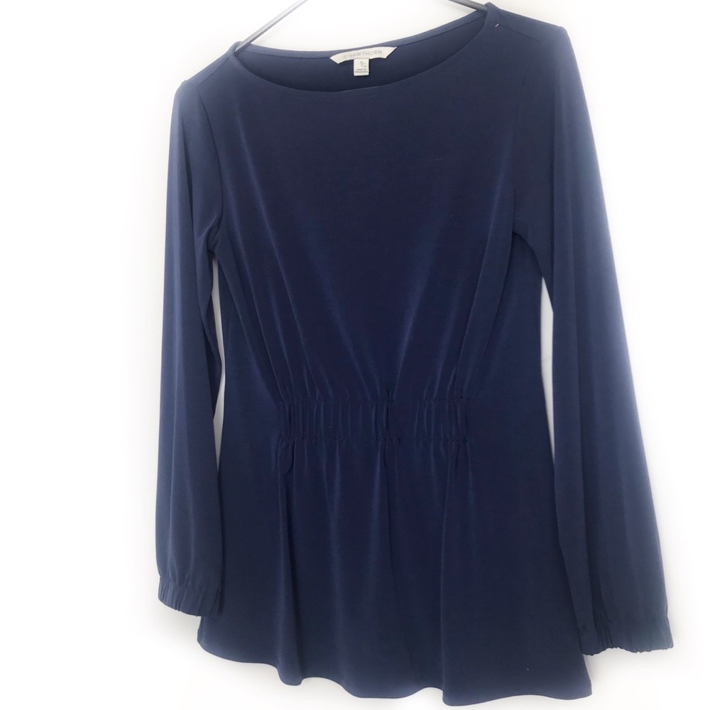 41 Hawthorn Lagenlook Navy Blue Blouse
